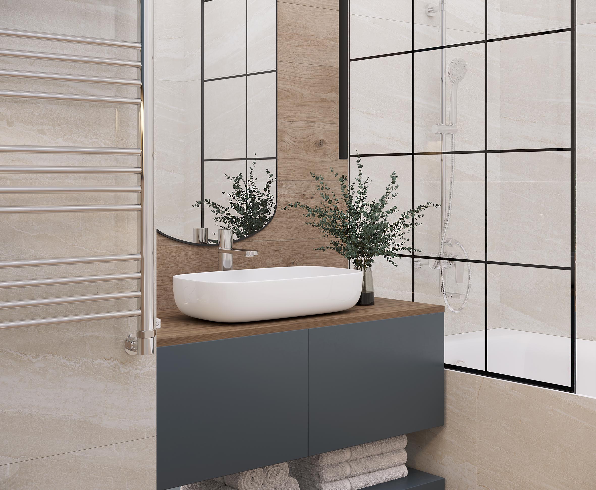 Solitary flakes керамогранит матовый 60x60