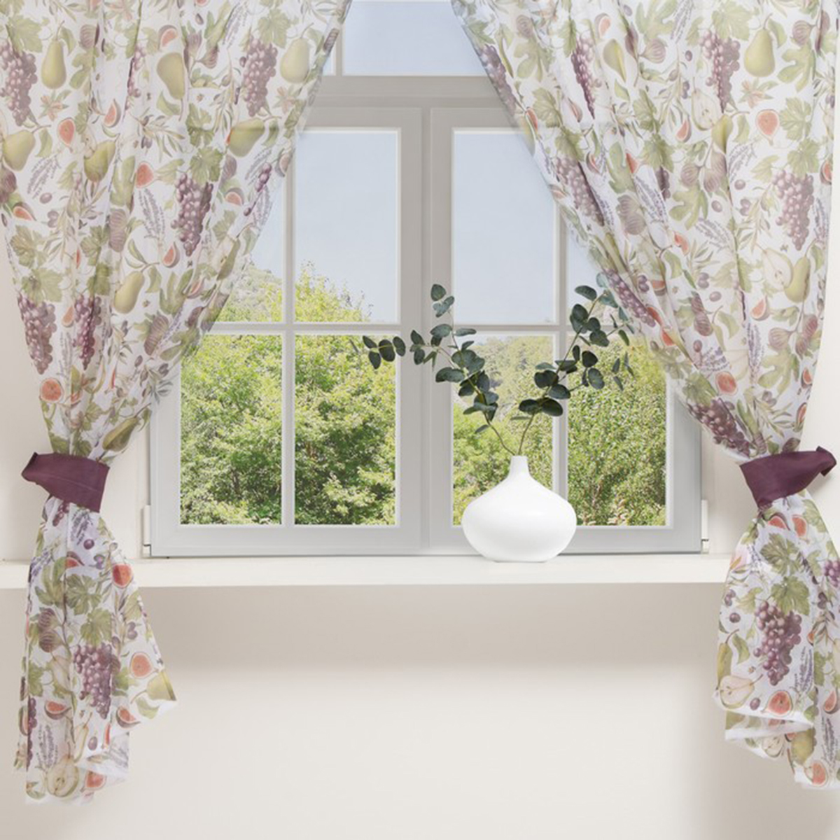 Тюль "фруктовый сад" 145*180 см компл. 2 шт. (1) "этель" 5513577