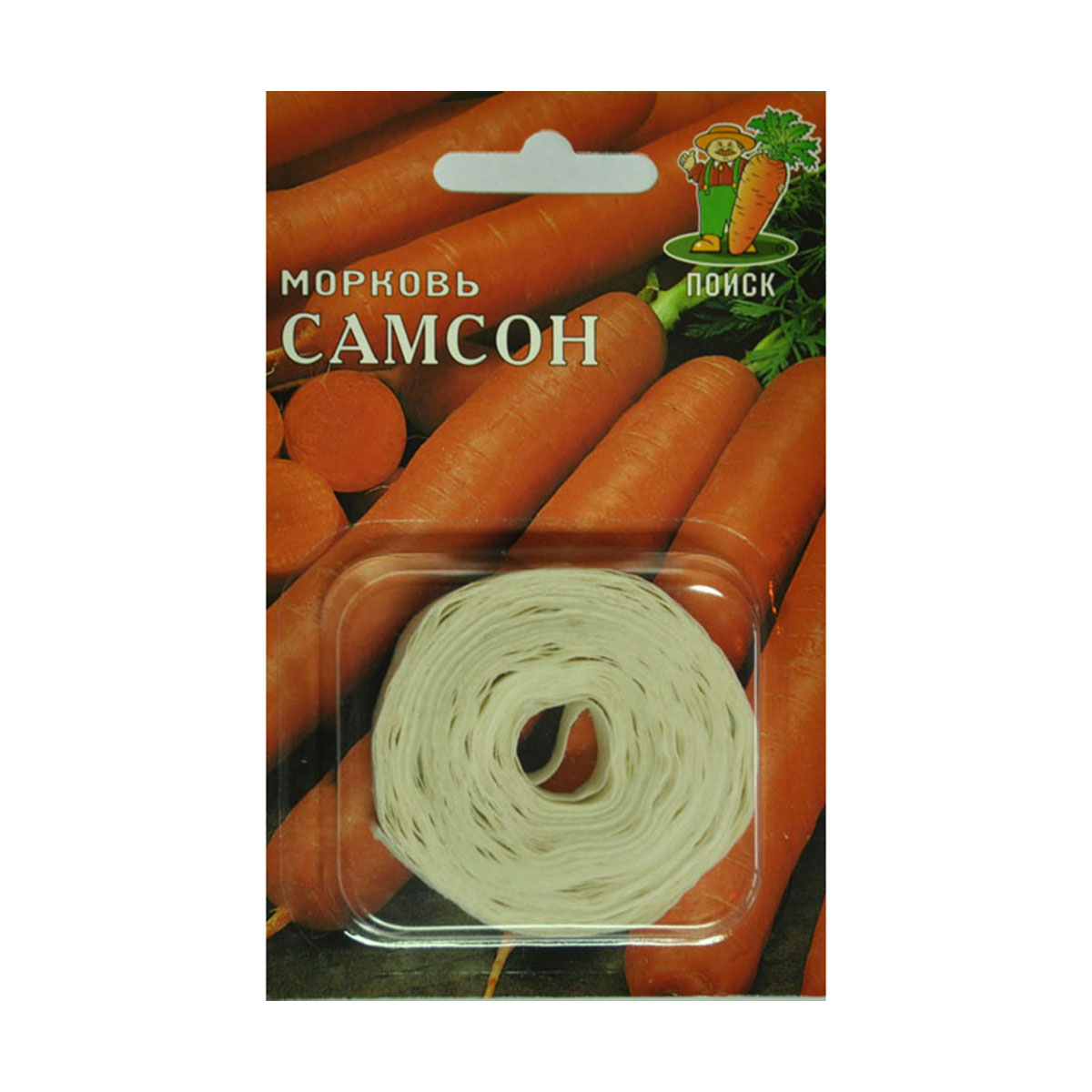 Семена на ленте морковь "самсон" 8 м (10/100) "поиск"