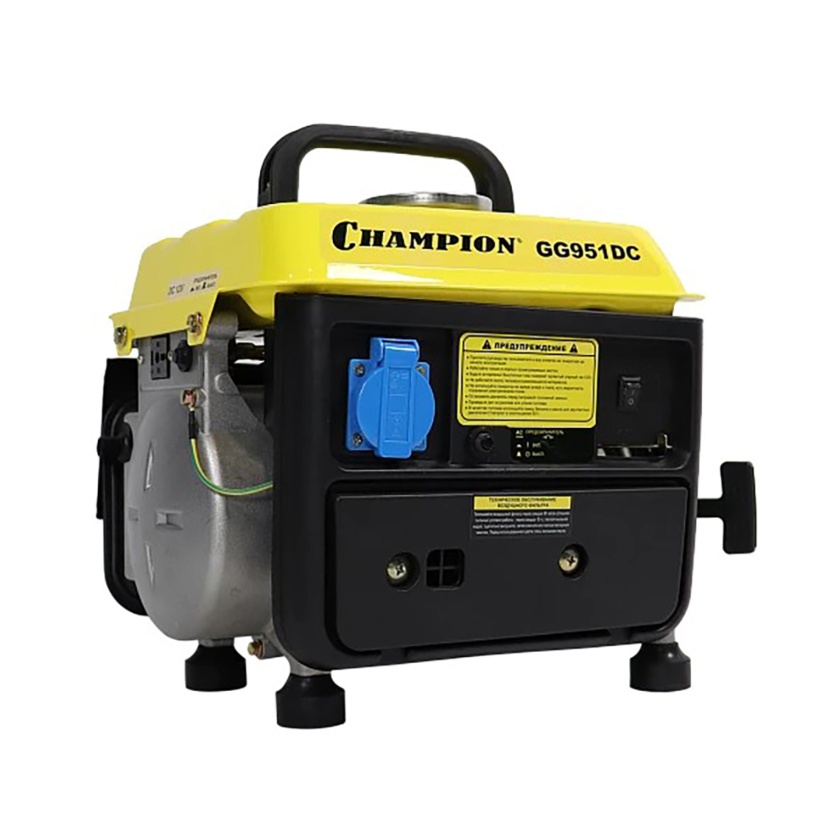 Генератор бензиновый gg951dc "champion"