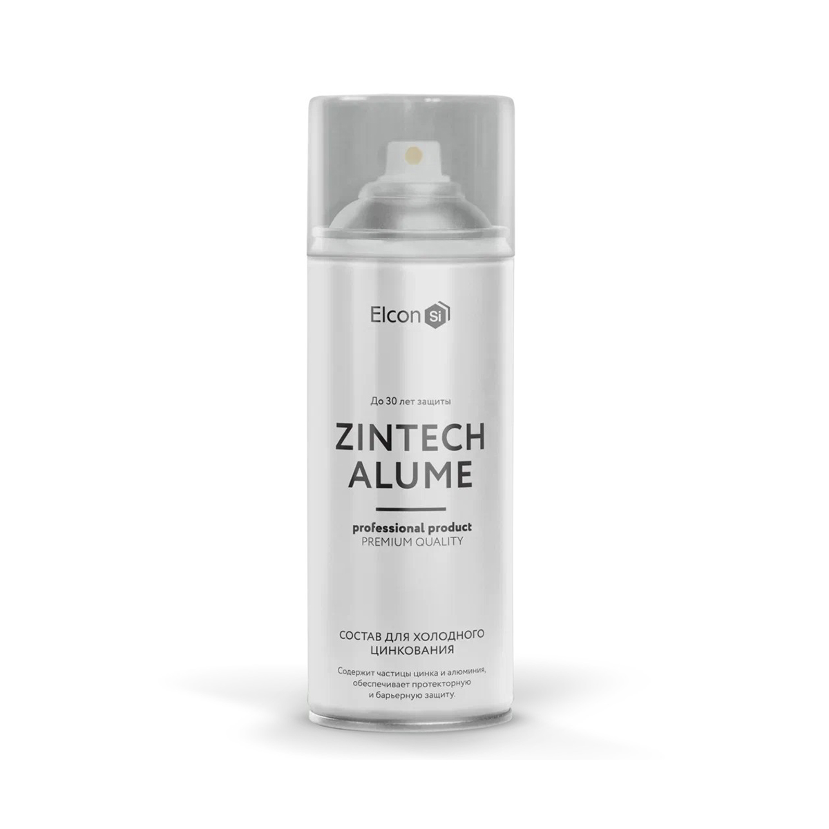 Состав для холодного цинкования аэрозоль "zintech alume" серебристый 520 мл (1/12) "elcon"