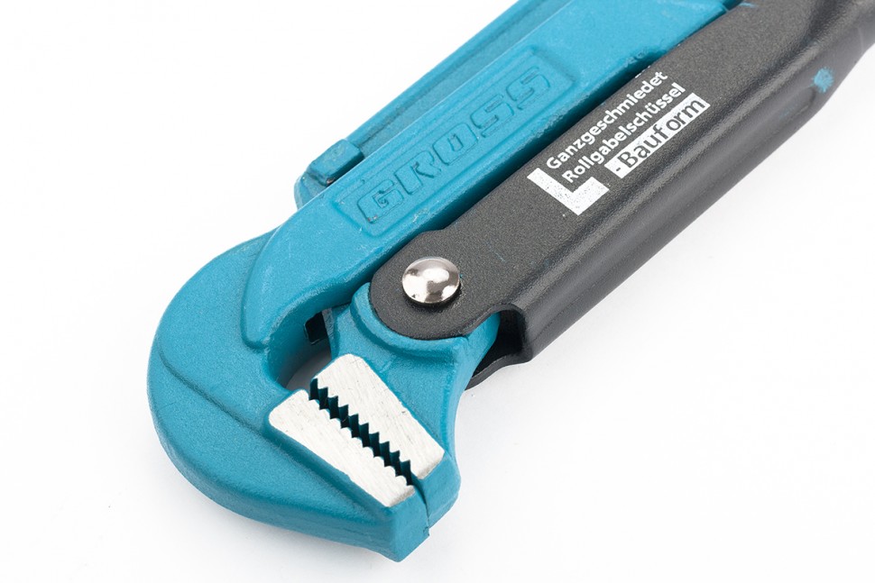 Ключ трубный рычажный 1.5, №2, цельнокованый, CrV, тип "L" Gross (15603)