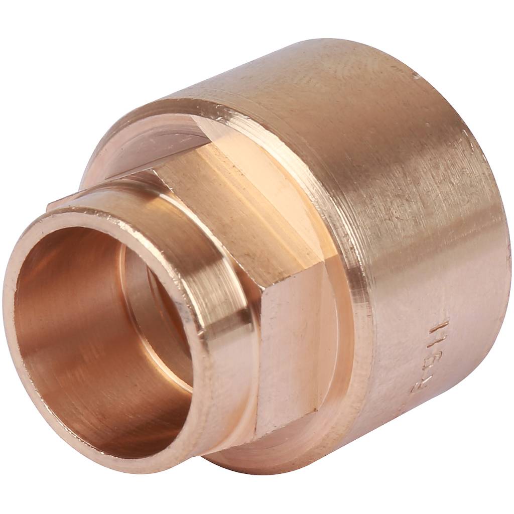 Муфта 18х3/4" переходная (ВР) под пайку с внутренней резьбой SANHA бронзовая 142701834