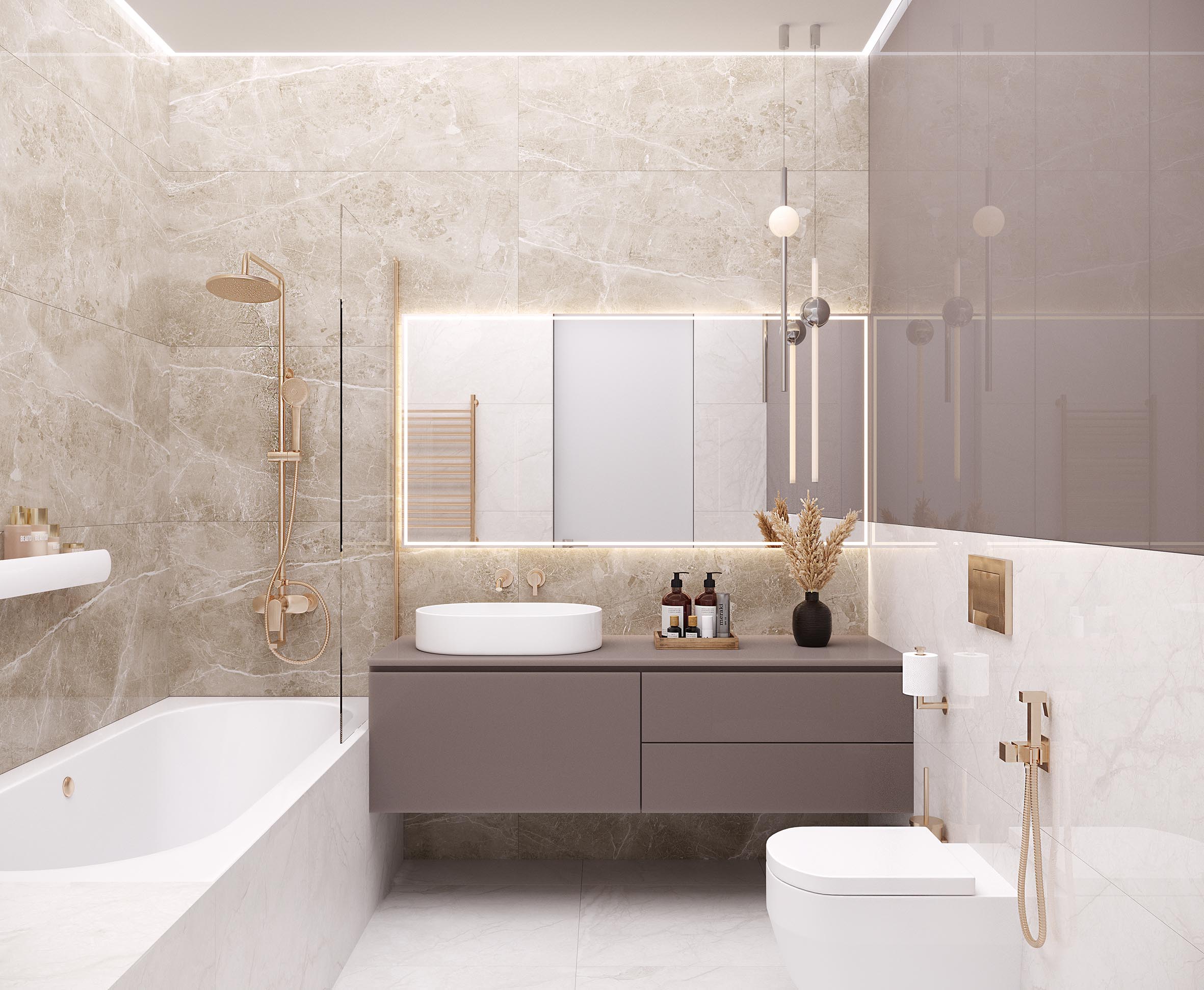 Obsidian taupe керамогранит полированный 60x120