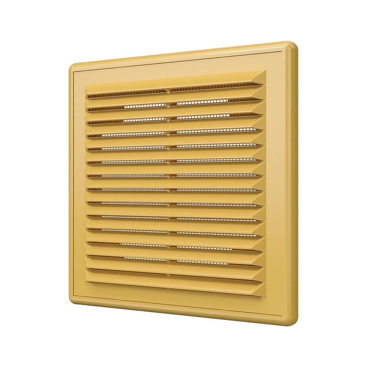 Решетка вентиляц. разъемная с сеткой 150 х 150 мм пласт. бежевая (1/60) "эра" 1515р беж