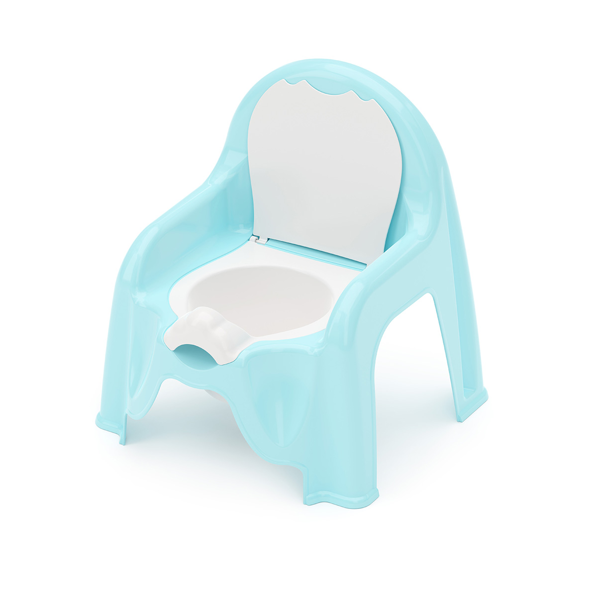 Горшок-стульчик детский (голубой) (1/6) "альтернатива" м1326