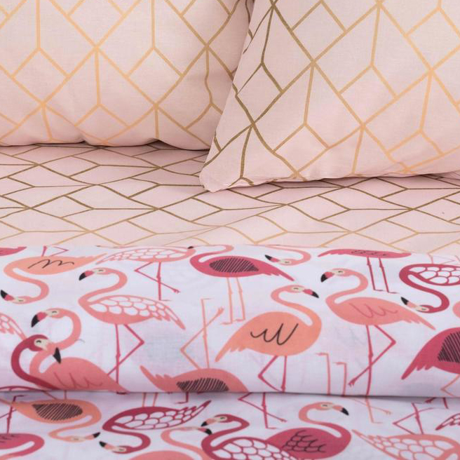 Постельное белье "этель" фламинго 2 сп. (бязь) (1/6) 4053328