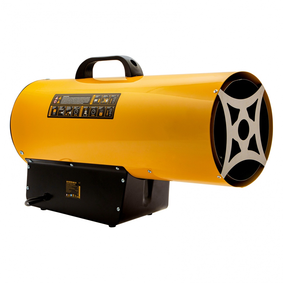 Газовая тепловая пушка GHG-50, 50 кВт, 1400 м3/ч, пропан-бутан Denzel (96480)