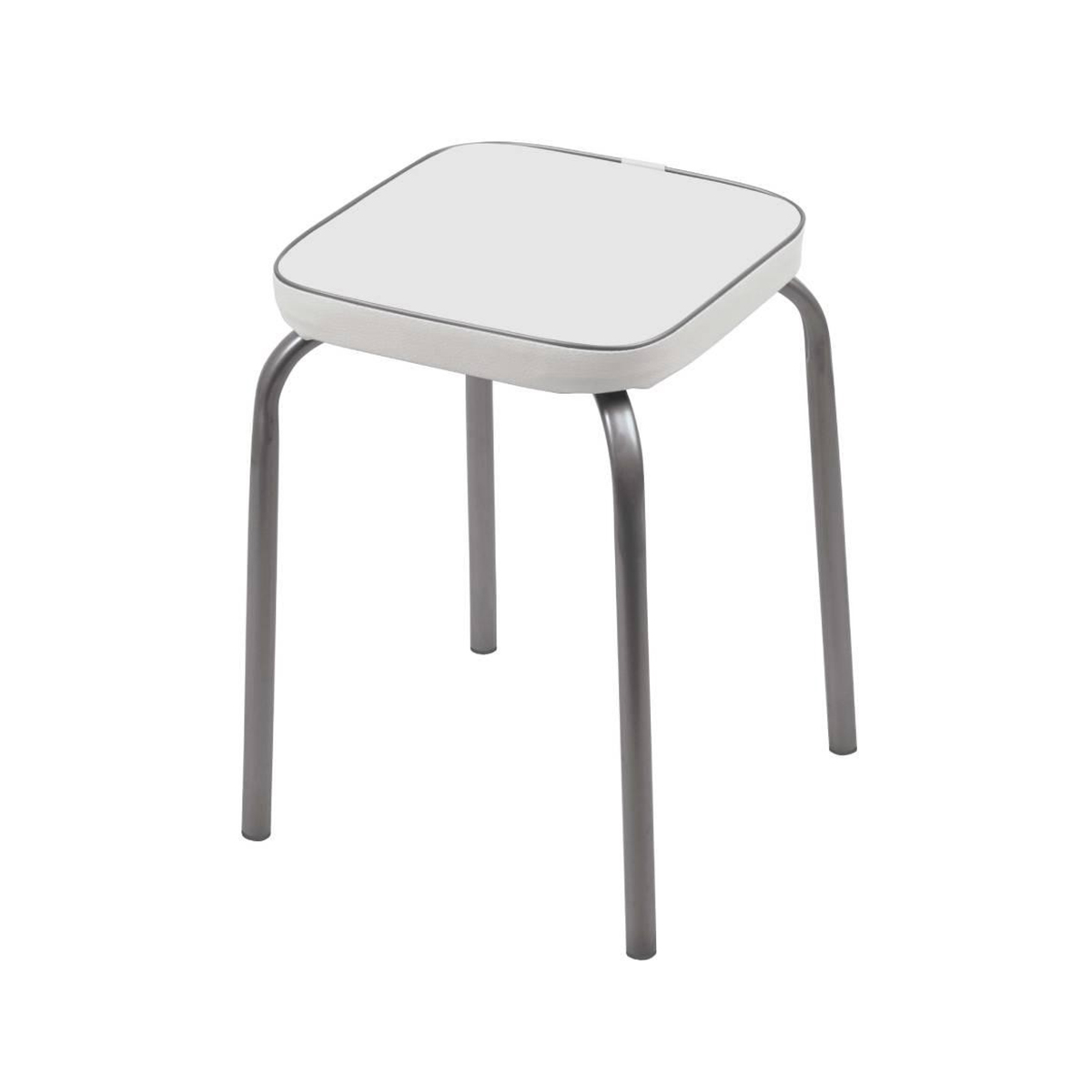 Табурет "фабрик 3"  мягкое квадратное сиденье 32 см (1/10) светло-серый  тф03  "ника"