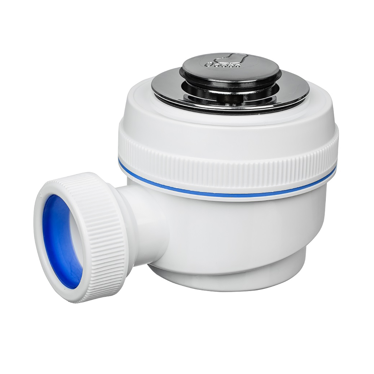 Сифон для душевого поддона "элит" с выпуском клик-клак (1/50) "вирпласт"