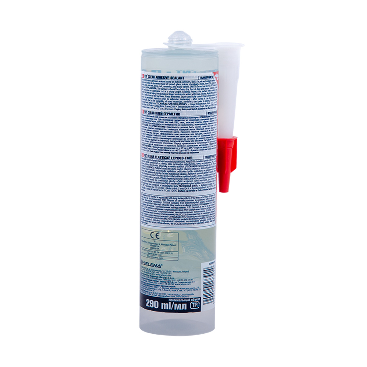 Клей-герметик "fix² clear" прозрачный 290 мл (12) "tytan professional"