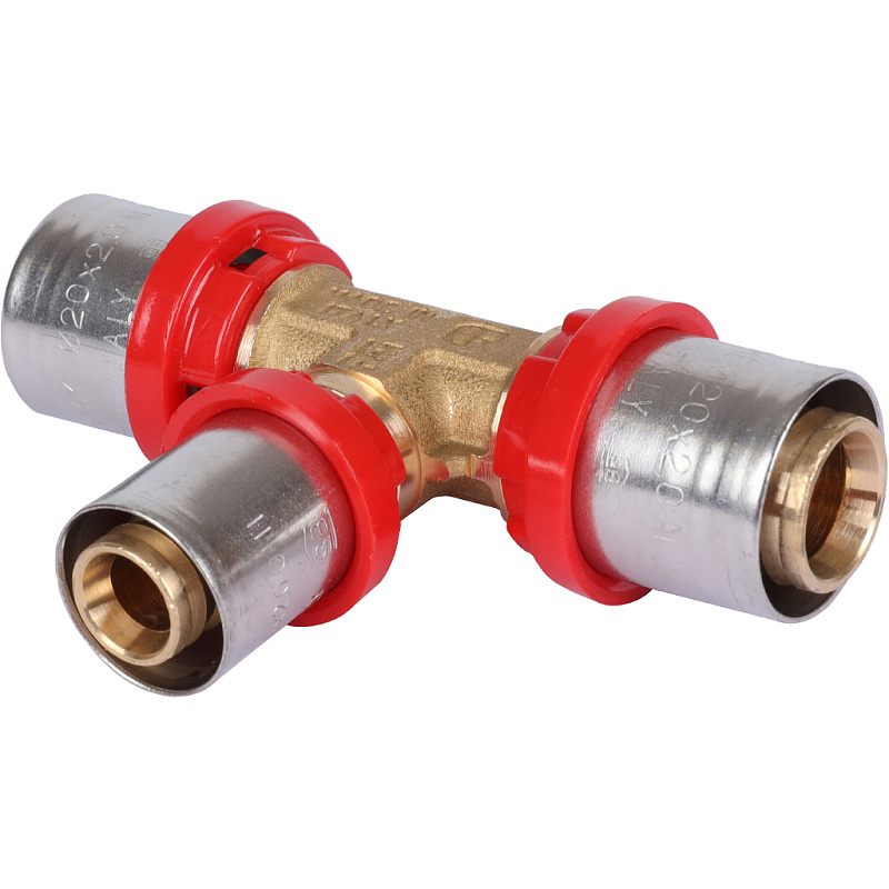 Тройник редукция 20 x 16 x 20 под пресс для МП труб TIEMME