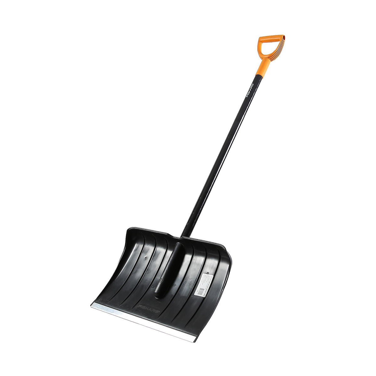 Лопата снег. "solid" 535*365 мм  алюм. черенок, ручка, алюм. пластина (1) "fiskars" 1065459