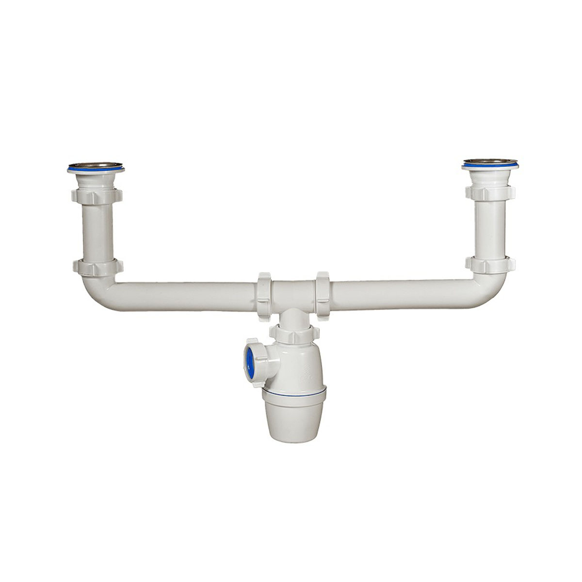 Сифон для 2-й мойки 1 1/2" х 40 мм (1/20) "orio" а-4009