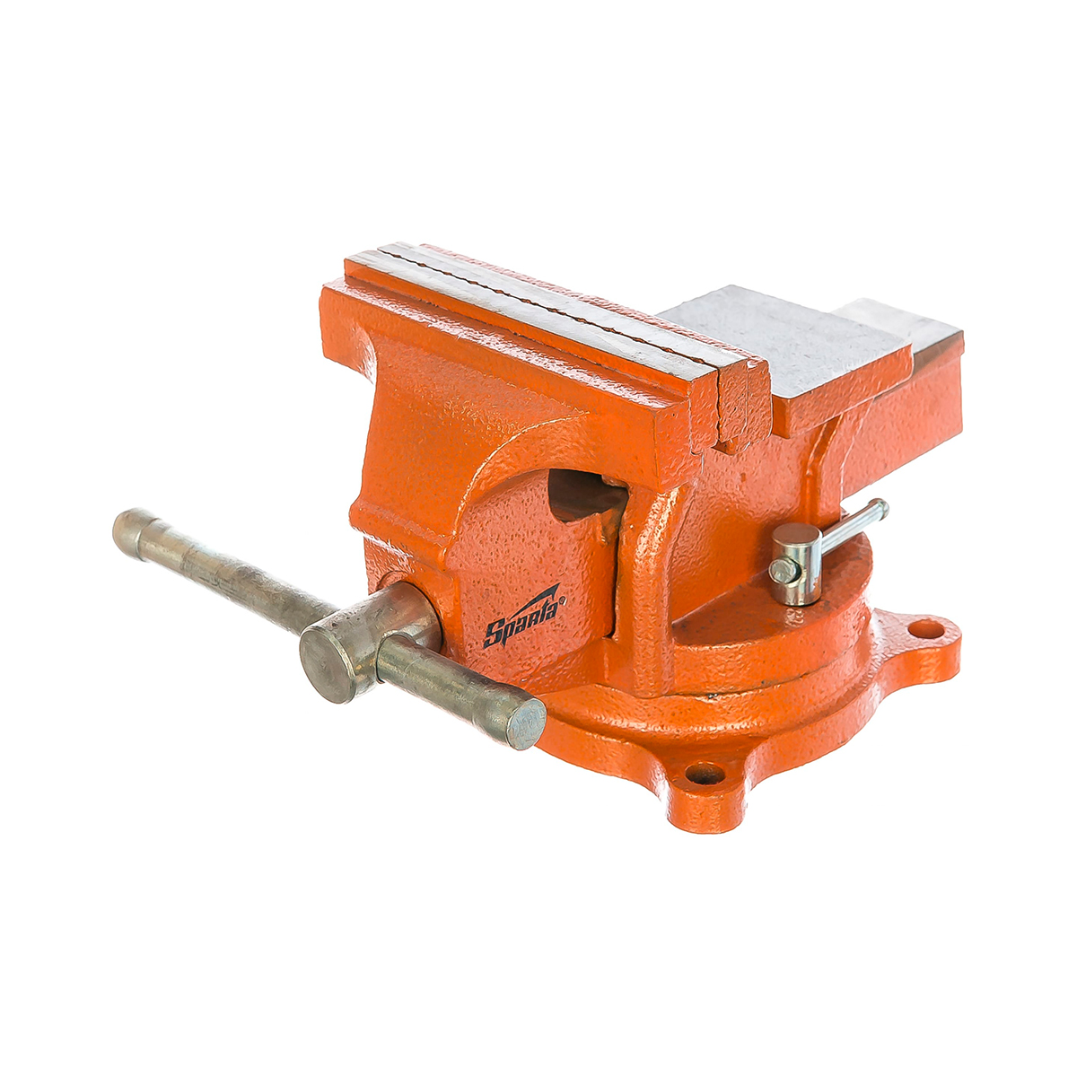 Тиски слесарные поворотные 125 мм с наковальней (1) "sparta"