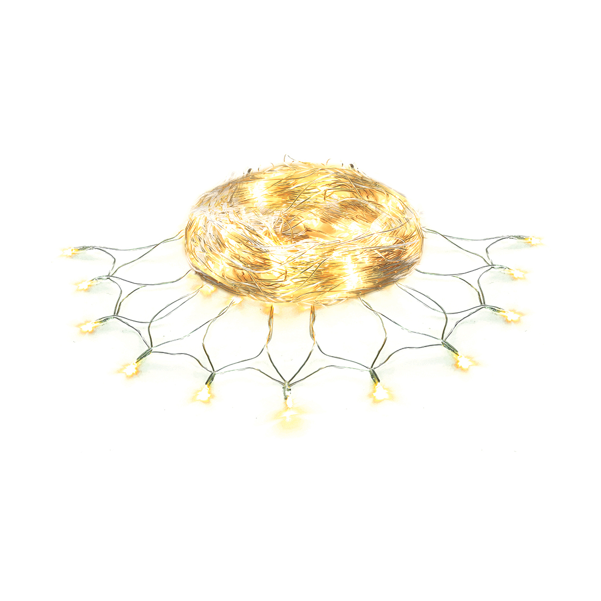 Электрогирлянда "сеть" 1,5*1,5 м, 176 теплых ламп, 8 реж.  (1/20) "vegas"