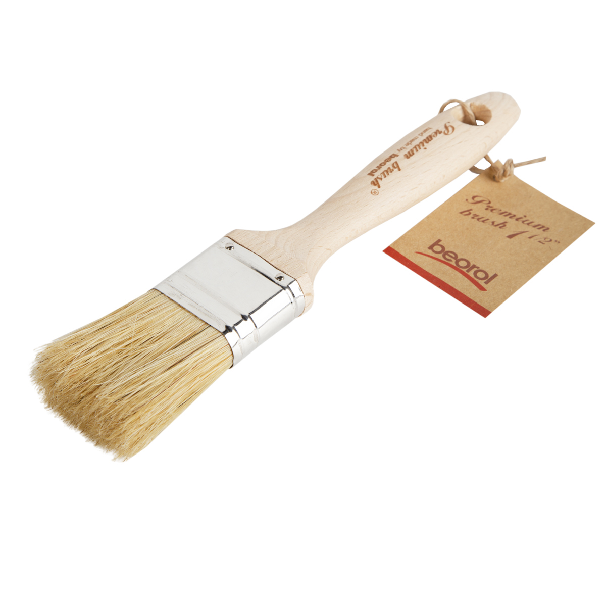 Кисть плоская "premium"  №1,5  (3/6/252)  "beorol"