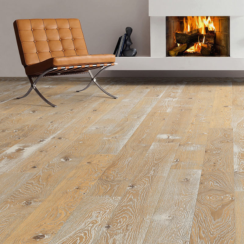 Паркетная доска Haro Series 4000 (5G) 531764 Дуб Ательер Саваж Ретро структурированный брашированный однополосный 4V2200 x 180 x 13.5мм