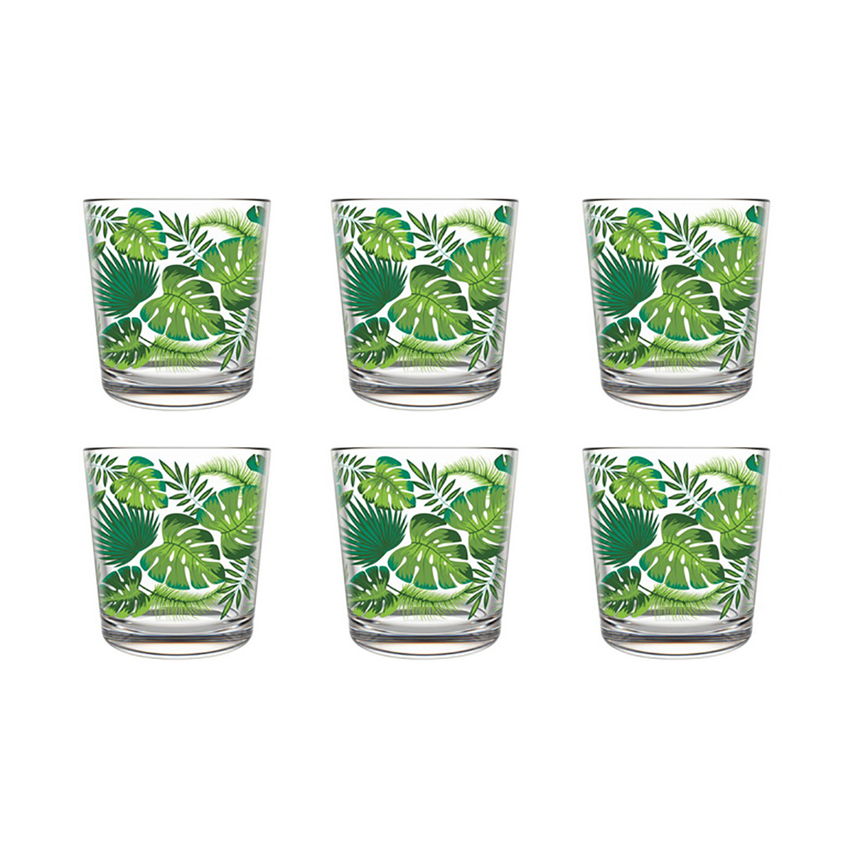 Стакан "тропики" 250 мл (набор 6 шт.) (1/4) "декостек"