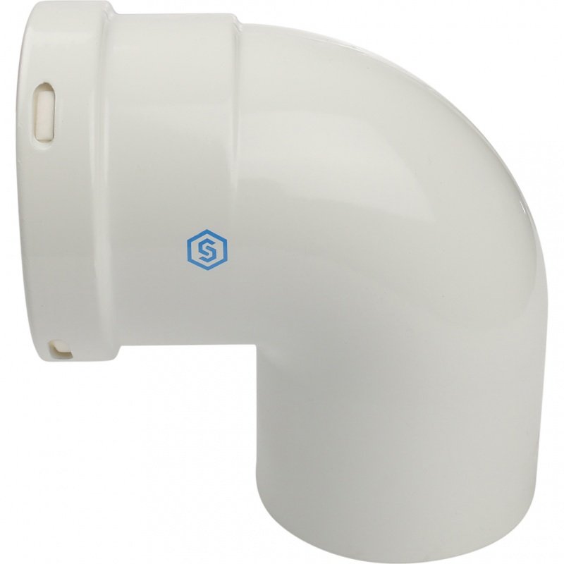 Угол 90° D=80 мм однораструбный, для коаксиального дымохода STOUT