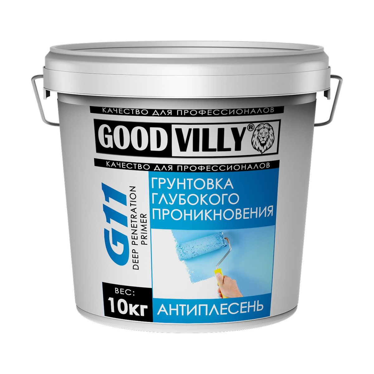 Грунтовка глубокого проник. антиплесень g11 10 кг (ведро) (1) "good villy"