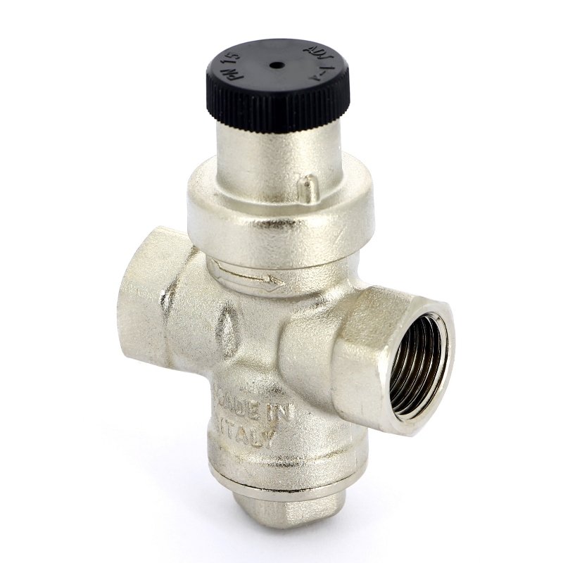 Редуктор давления UNI-FITT COMPACT 1/2" никель стандартный проход без подключения манометра