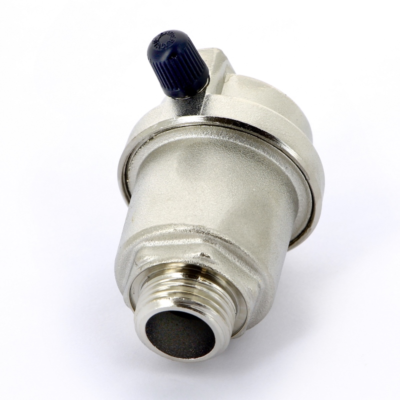 Воздухоотводчик автоматический никель с боковым выпуском 1/2" UNI-FITT