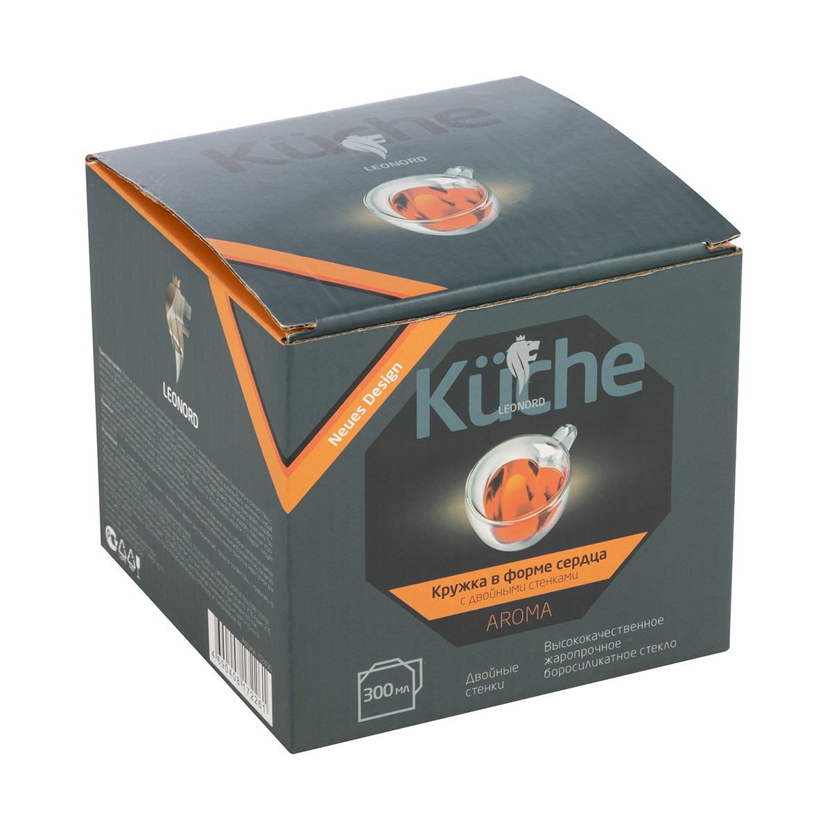 Кружка "aroma" 300 мл, двойные стенки (1/24) "leonord"