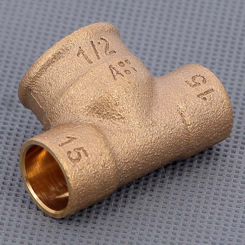 Тройник переходной под пайку ВР 15 х 1/2" VIEGA медный