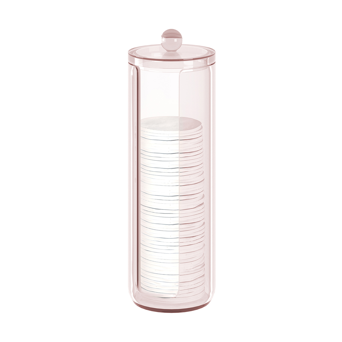 Органайзер для ватных дисков "jardin" 7,5*7,5*20 см (1/48) "valiant" jr-org-rs1