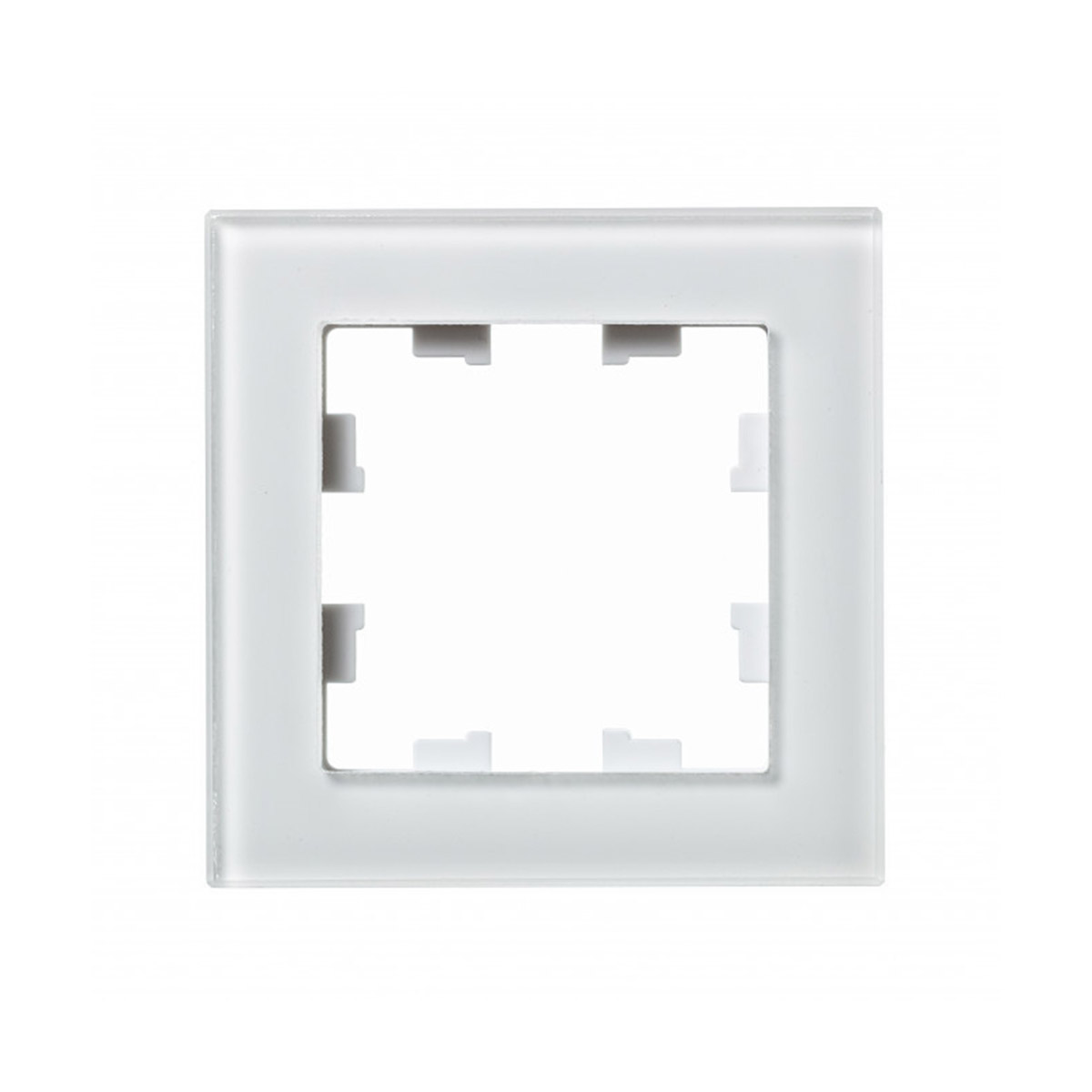 Рамка "atlasdesign nature" 1 местн. универс., стекло, белый (1/15/30) "schneider"