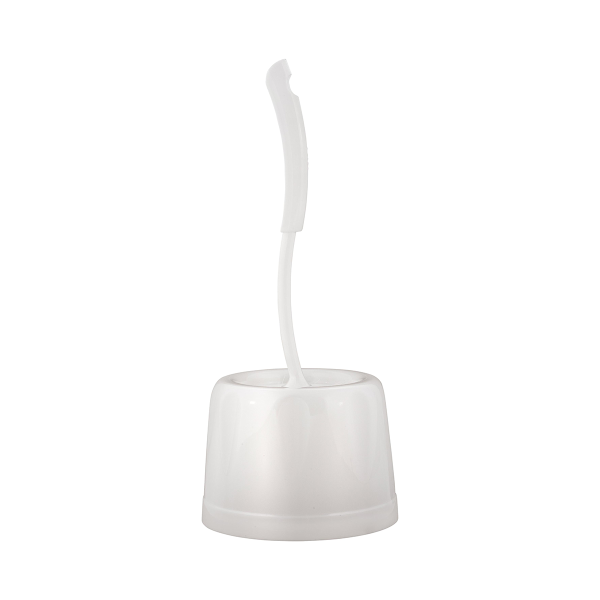 Туалетный набор "rock'n'roll" миди ерш с подставкой, пласт. (белый) (1/20) "spin&clean" sv3009бл