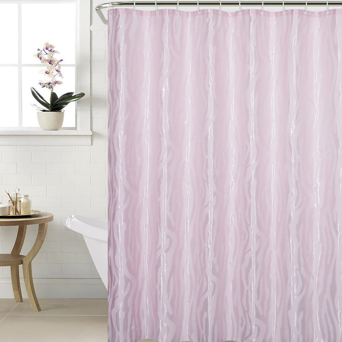 Штора для ванной 180*200 см (полиэстер) "geo" (1/20) "swensa" swc-90-88