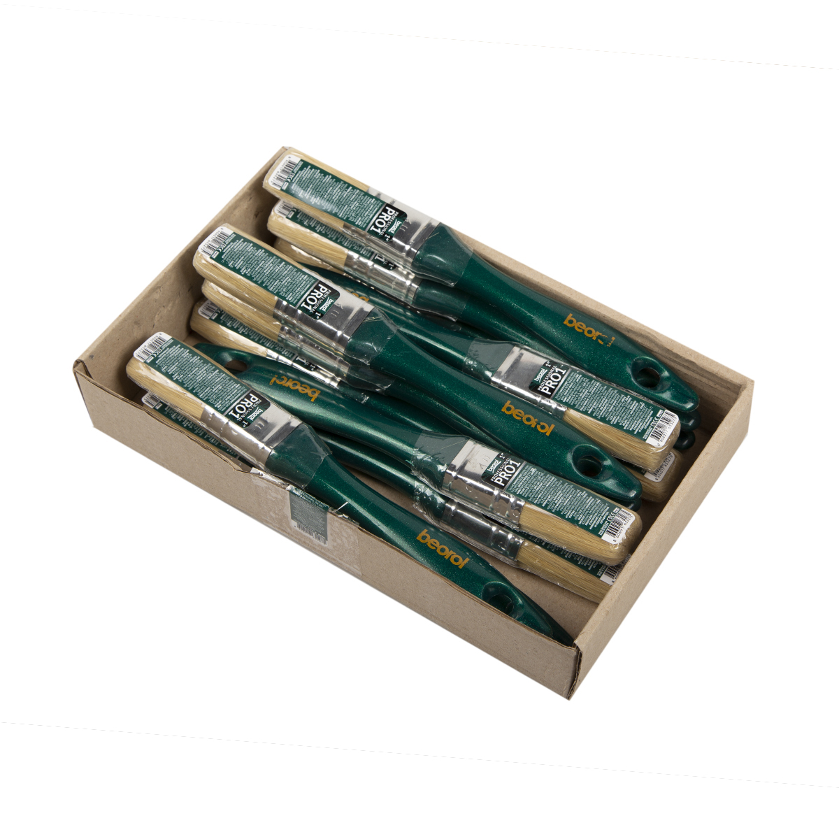 Кисть плоская "professional"  №1  (12/672)  "beorol"