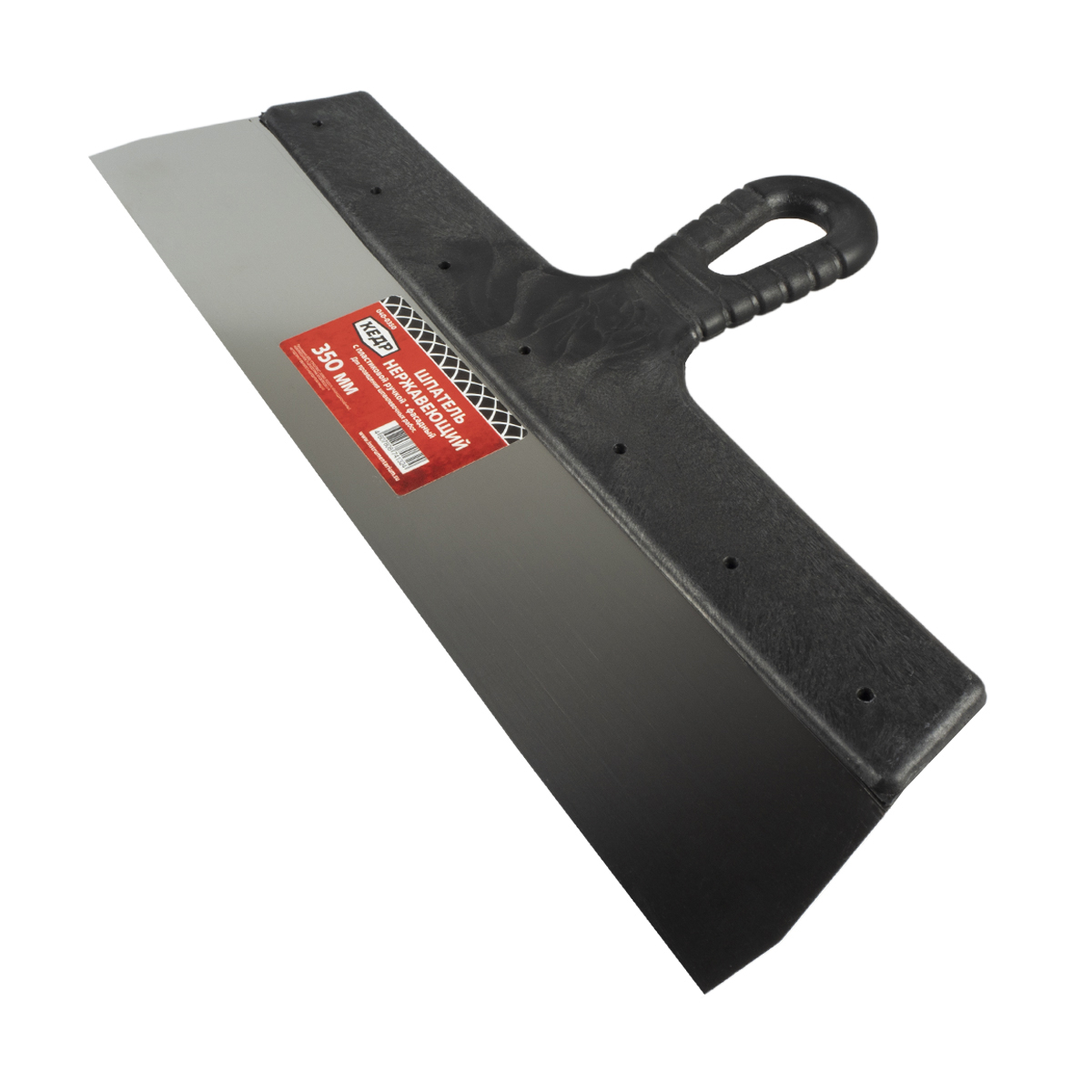 Шпатель фасадный нерж. 350 мм пластм. ручка (1/10) "кедр"  040-0350