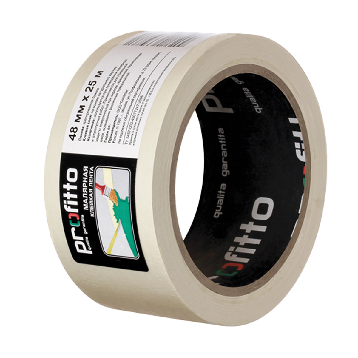 Скотч малярный 48 мм х 25 м (1/36) "profitto"