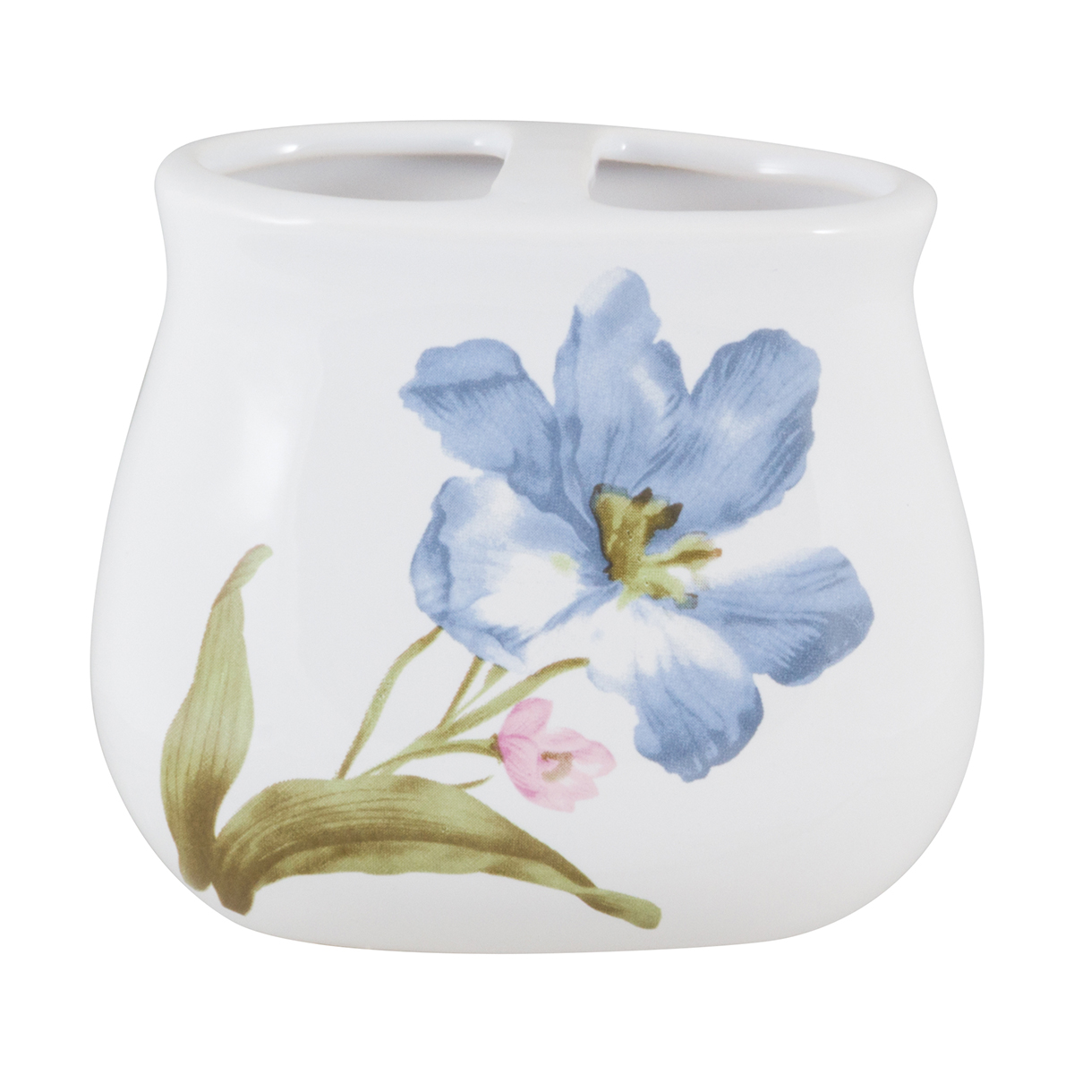 Стакан для ванной комнаты "прованс" tbh-prov, с разделителями, керамика (1/4/24) "рыжий кот"