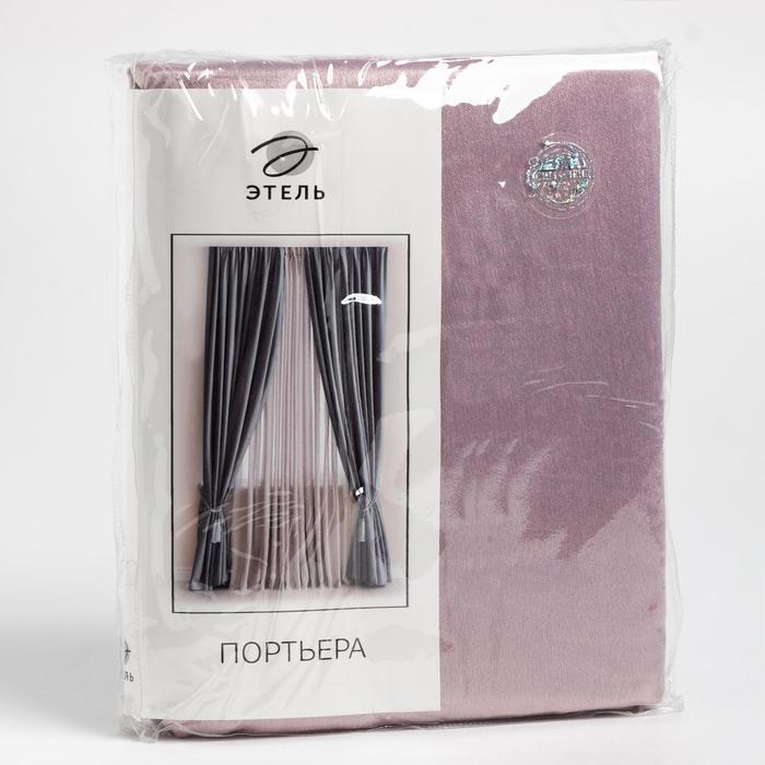 Штора "классика" 250*265 см на ленте, светло-розовый (1/12) "этель" 5800322