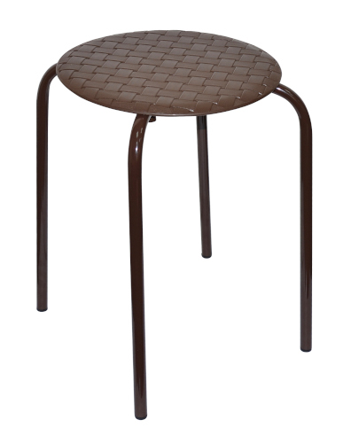 Табурет круглый Violet Береста, 30 x 30 x 45 см, коричневый