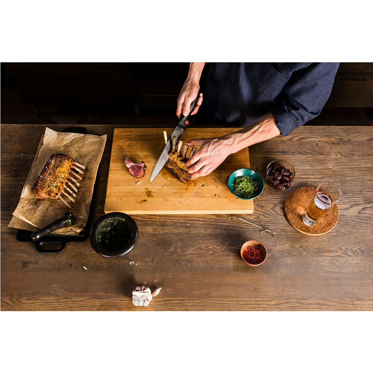 Нож разделочный "hard edge" 21,6 см (1/5) "fiskars" 1051760