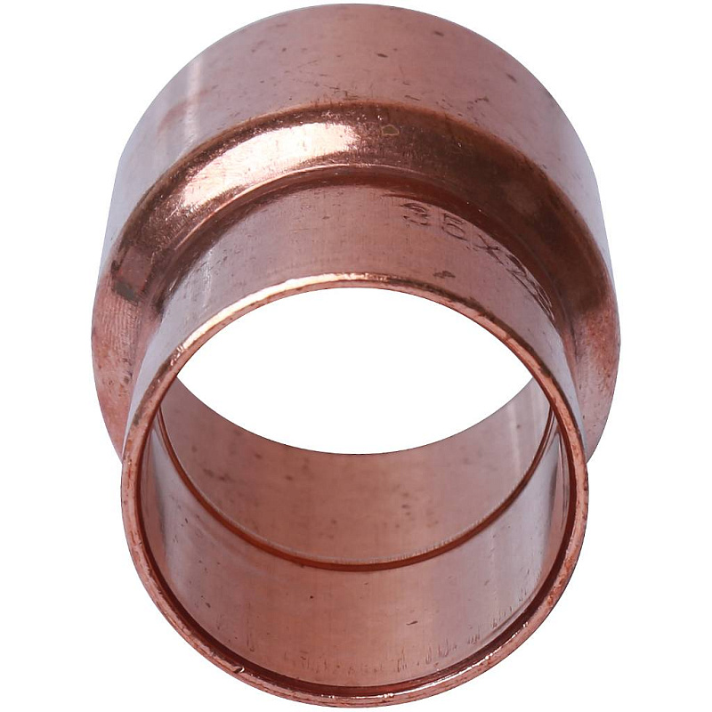 Муфта 35х28 переходная двухраструбная медная SANHA под пайку 152403528