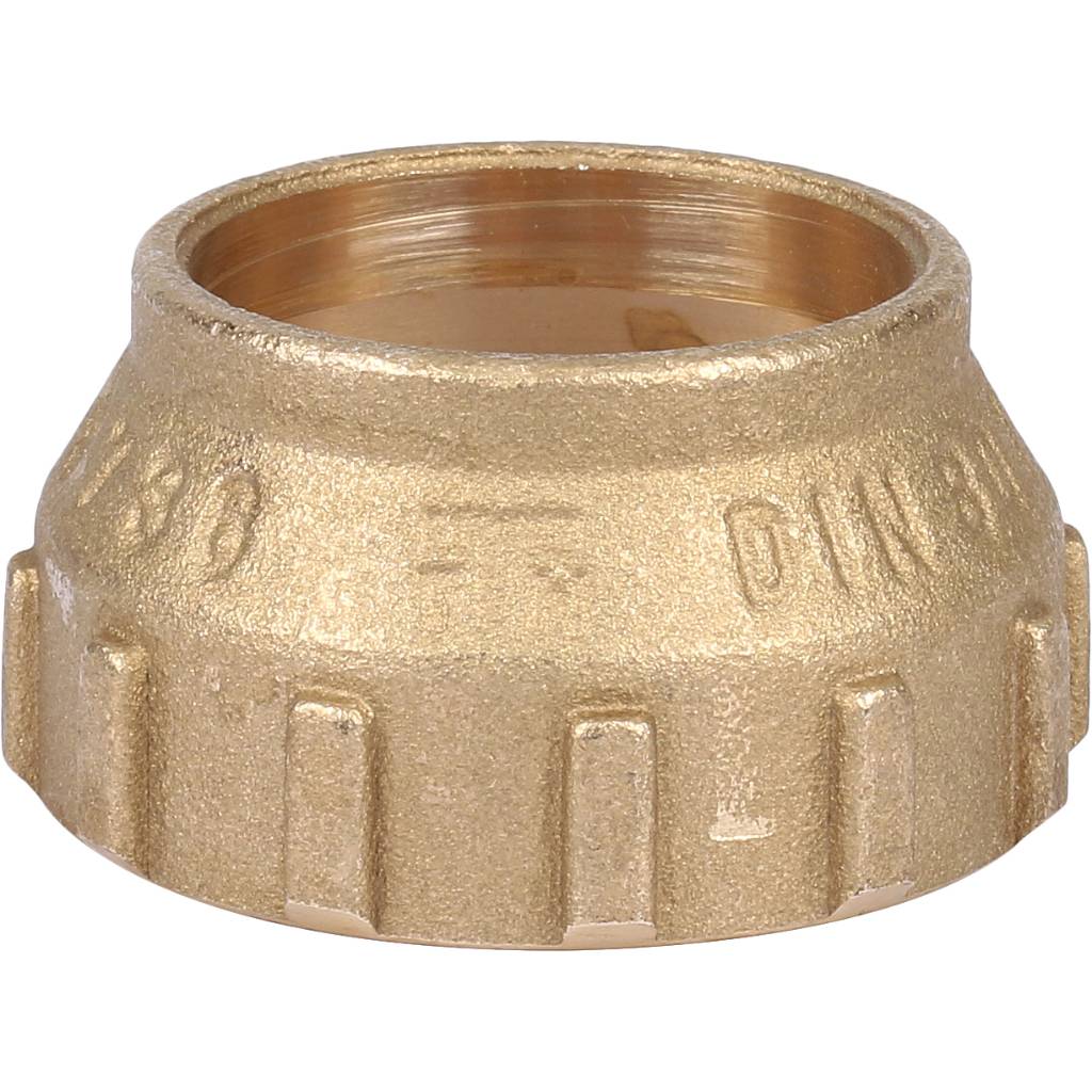 Муфта 32 х 32 мм из латуни для ПНД труб TIEMME