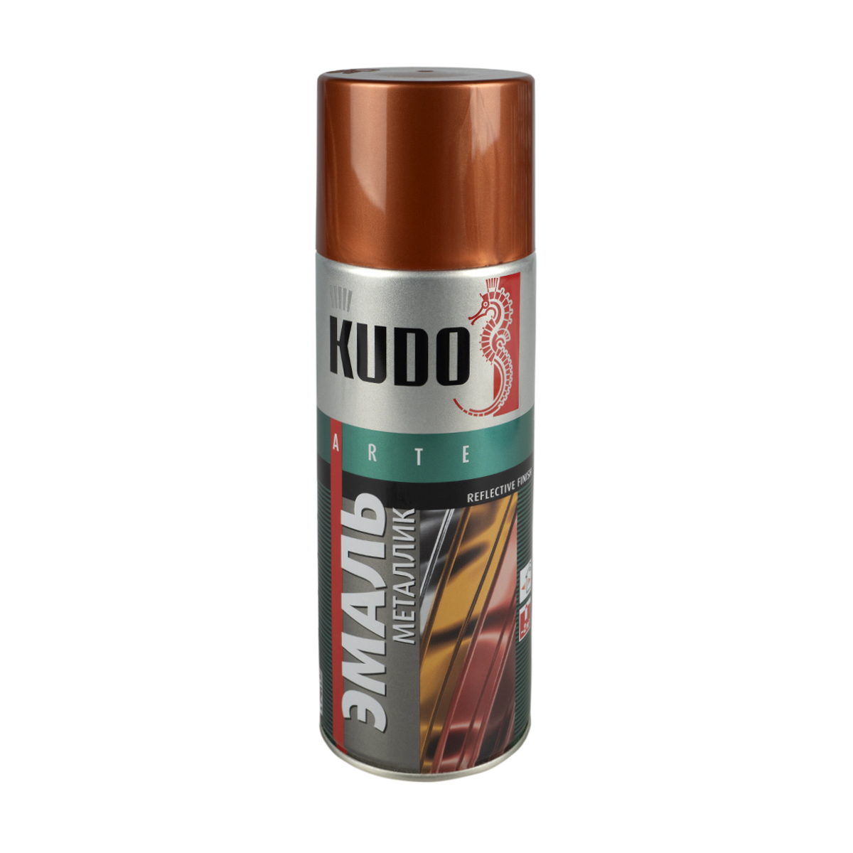 Краска аэрозоль  металлик медь  520 мл (12) "kudo" ku-1030