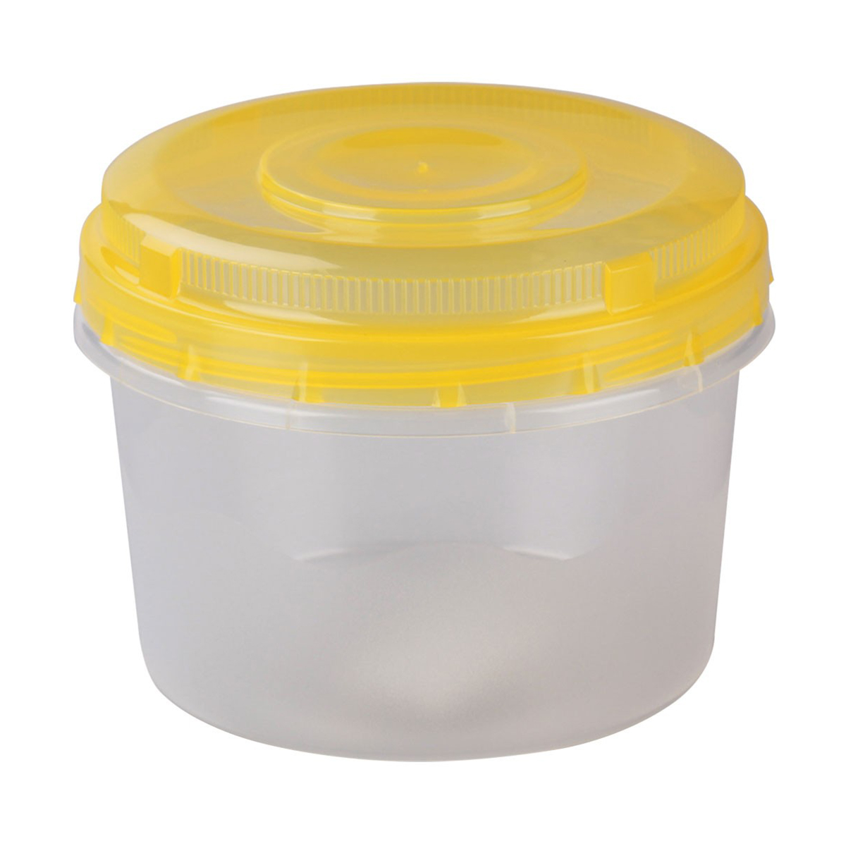 Емкость пласт. для свч  круглая 1,5 л винт. крышка (1/12) "альтернатива" м1166