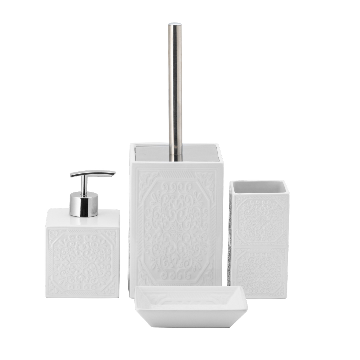 Дозатор для жидкого мыла "venice" керамика (белый) (1/36) "swensa" swtk-6010-a