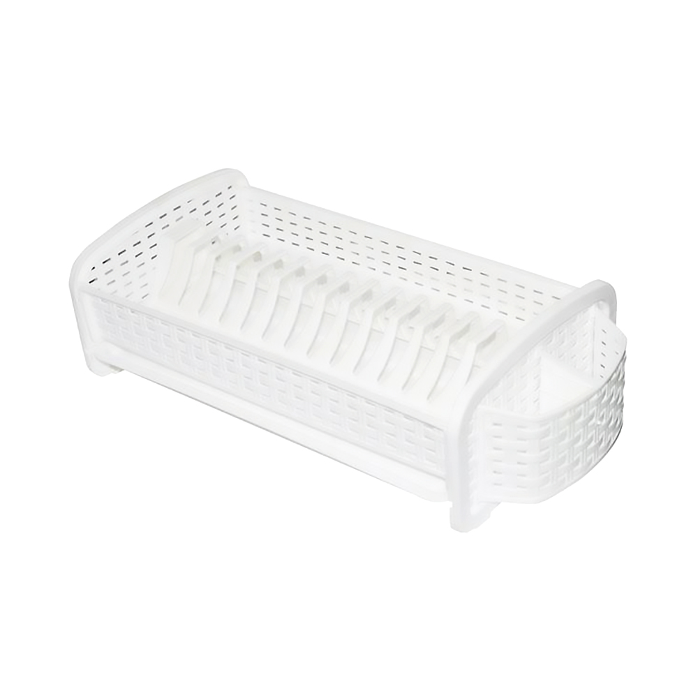 Сушилка для посуды и столовых приборов "ротанг" (белая) 46*23*14 см (1/8) "виолет"