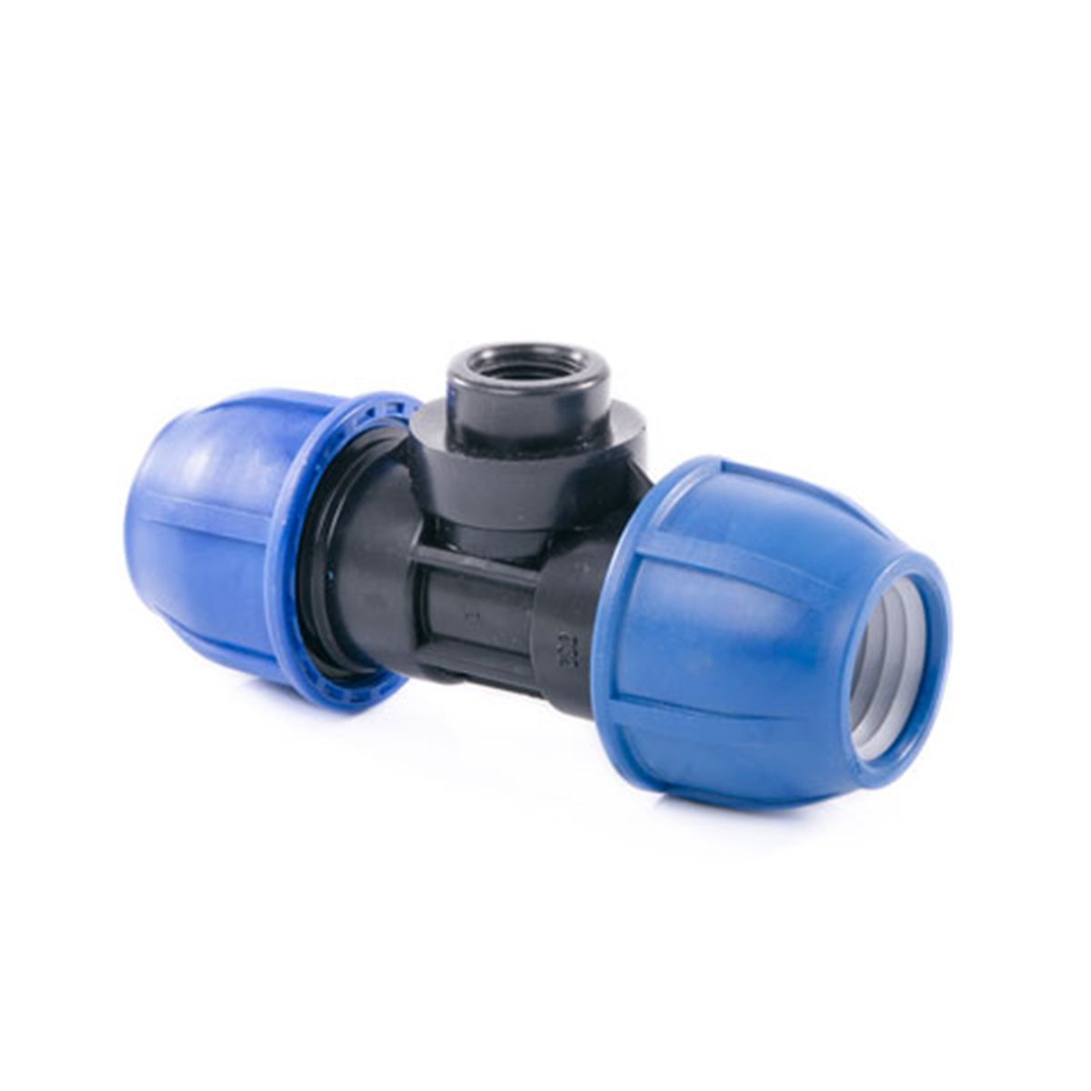 Тройник компрессионный для пнд труб внутр. резьба 32 x 1/2" (8/80) "lammin"