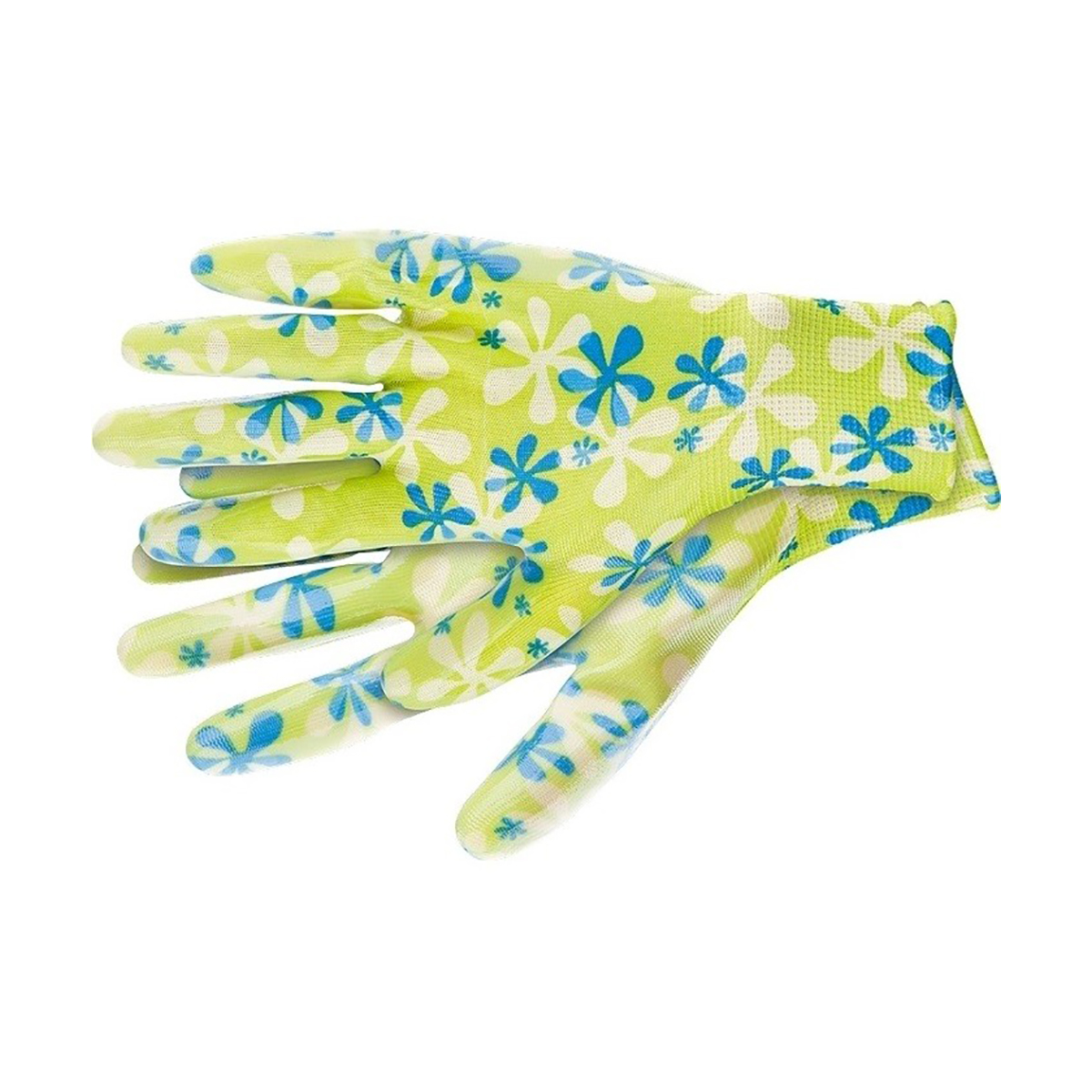 Перчатки садовые полиэстер с нитрил. обливом размер l (зеленые) (1/12/120) "palisad"