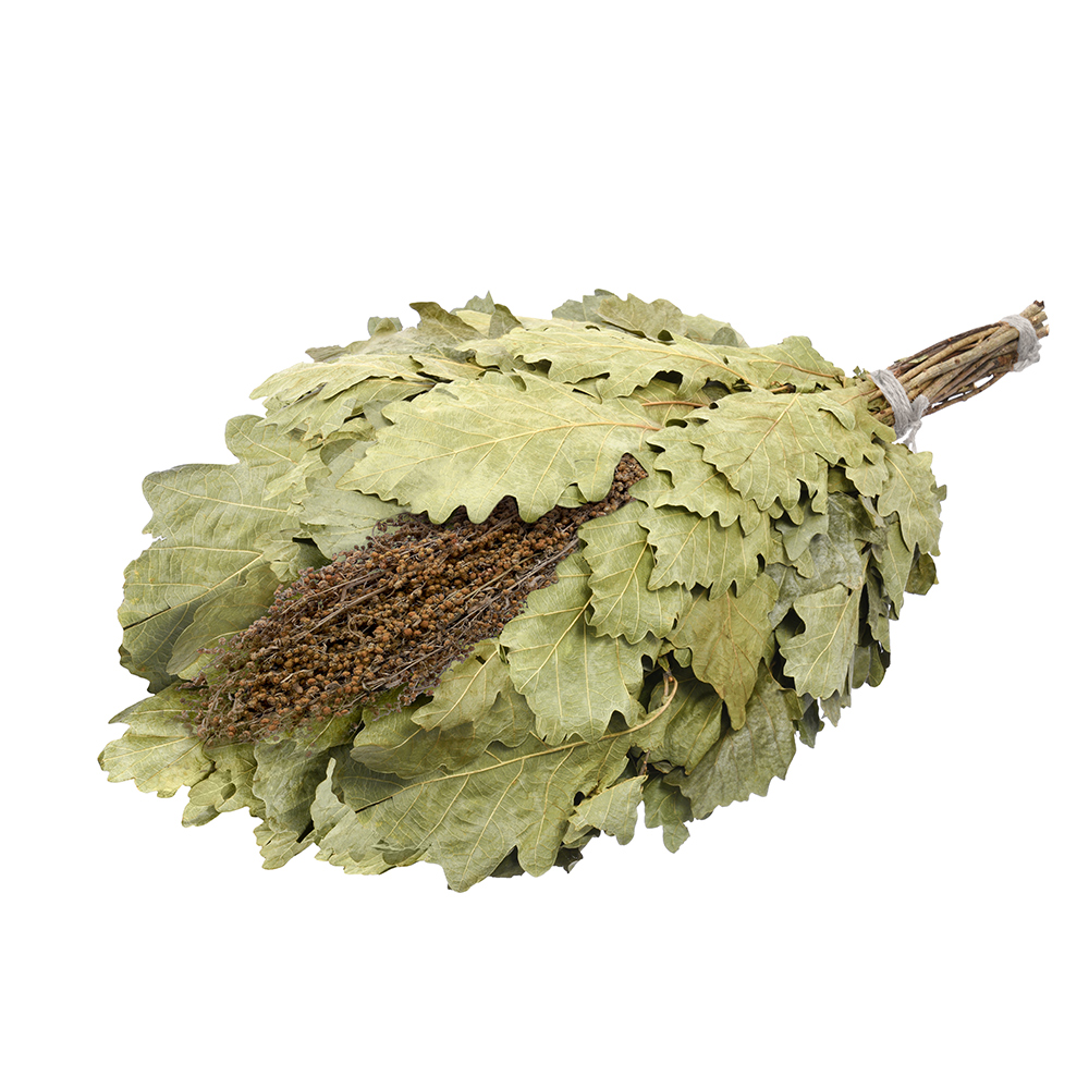 Веник для бани и сауны дубовый с полынью (1/25) "банные штучки" 32010