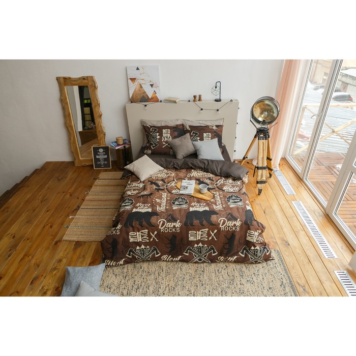 Постельное белье "этель" dark rock's евро (бязь) (1/5) 4154826